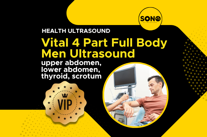 VIP Vital 4 part full body men ultrasound