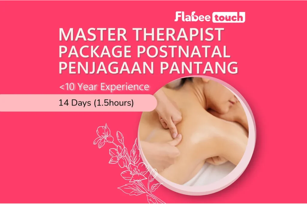 Home Master Therapist Postnatal Massage 1.5 Hour 14 Days