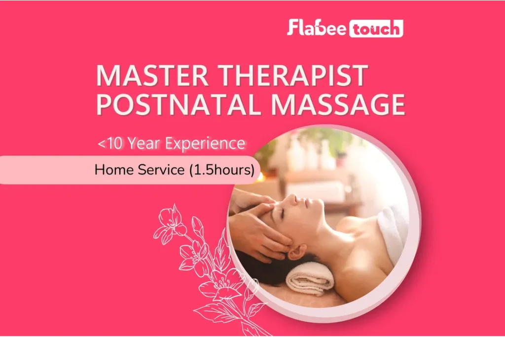 Home Master Therapist Postnatal Massage Mother Only1.5 Hr 1 Day