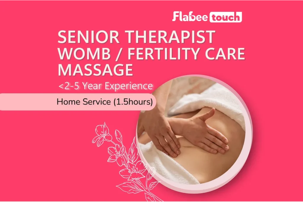 Home Womb or Fertility Care Massage 1.5 Hour 1 Day