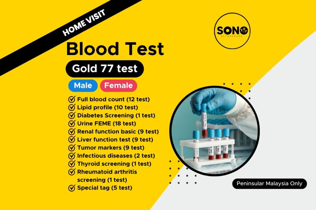 Sonobee-Home Visit-Blood Test-Gold 77 test