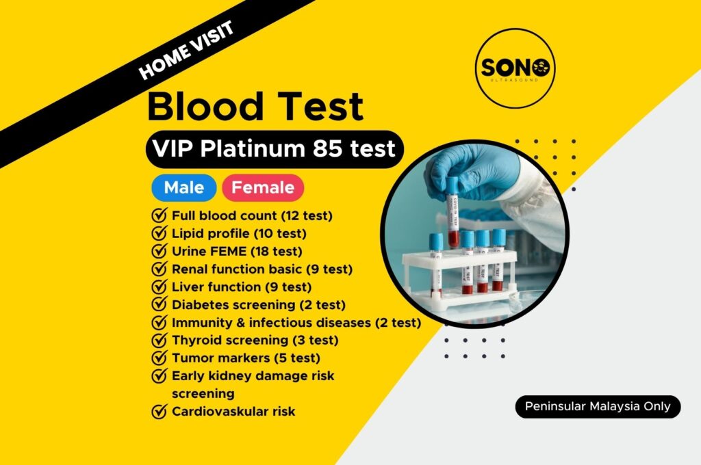 Sonobee-Home Visit-Blood Test-VIP Platinum 85 test