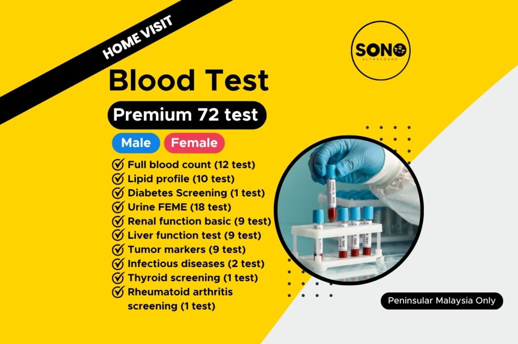 Sonobee-Home visit-Blood Test-Premium 72 test